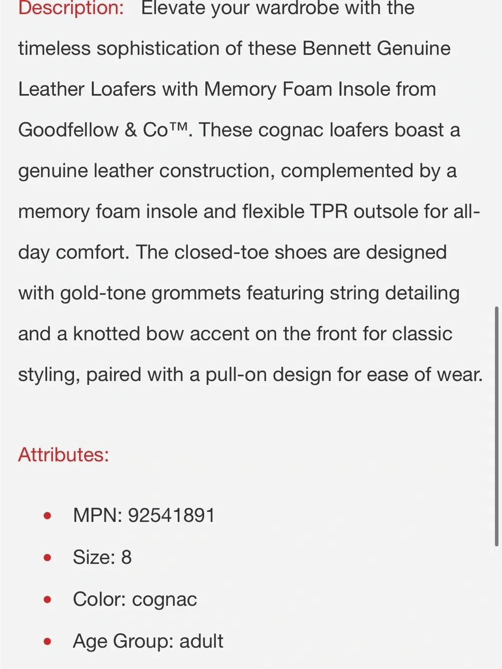 Goodfellow & Co Chestnut Tan Nubuck Boat Shoe b129s